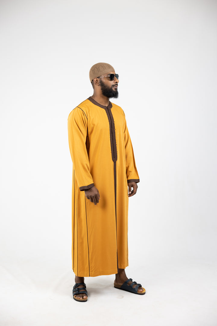 Caftan Men Fes Classic Tan Brown