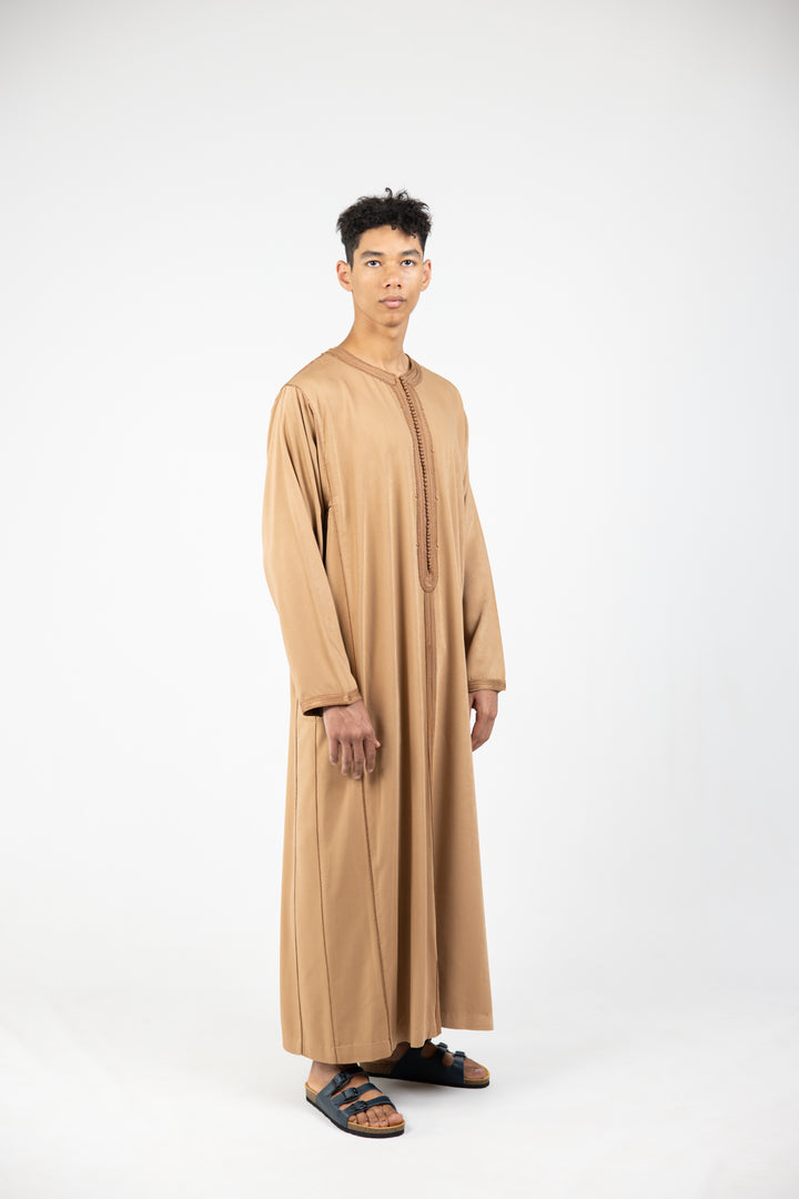Caftan Men Fes Classic Light Brown