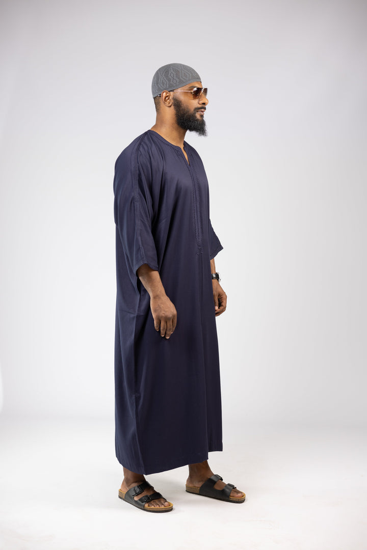 Gandora Gabardine Navy Blue Side Shot 2